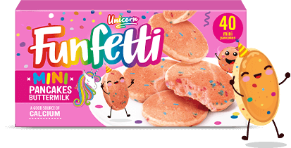 Funfetti Unicorn Mini Pancakes